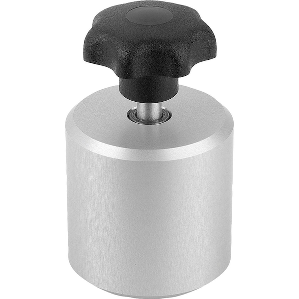 Clamp Stop Adjustable D1=M06 Aluminum, Anodized, Comp:Free-Cutting Steel, Comp:Blue-Passivated, D=40